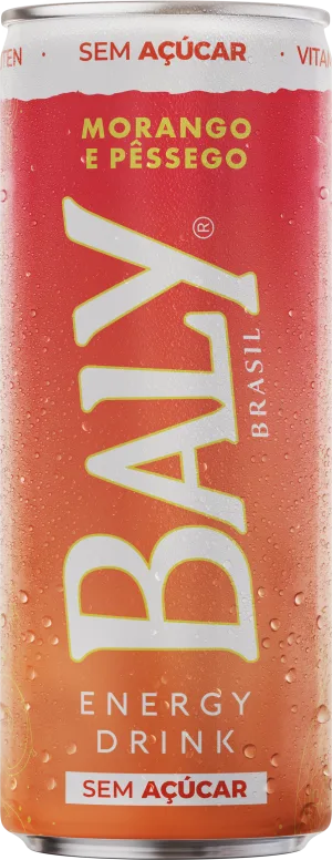 Baly Morango e Pêssego Zero - 250 ml