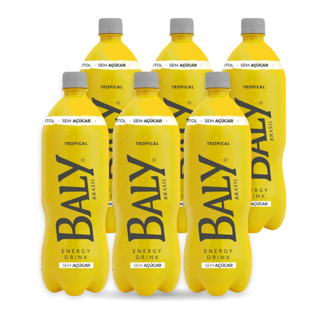Pack com 6 garrafas de Baly Tropical Zero 1 L