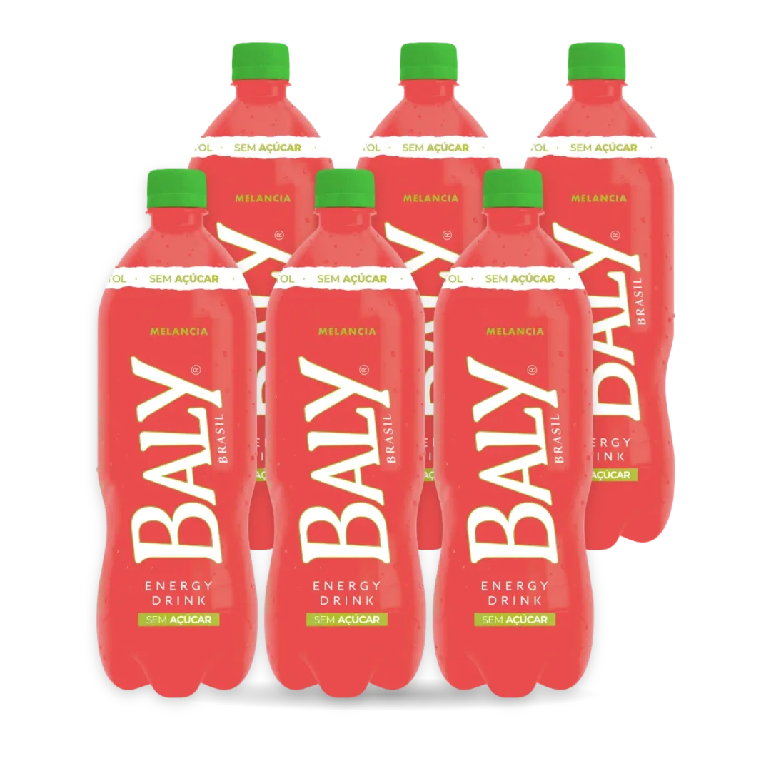Pack com 6 garrafas de Baly Melancia Zero 1 L