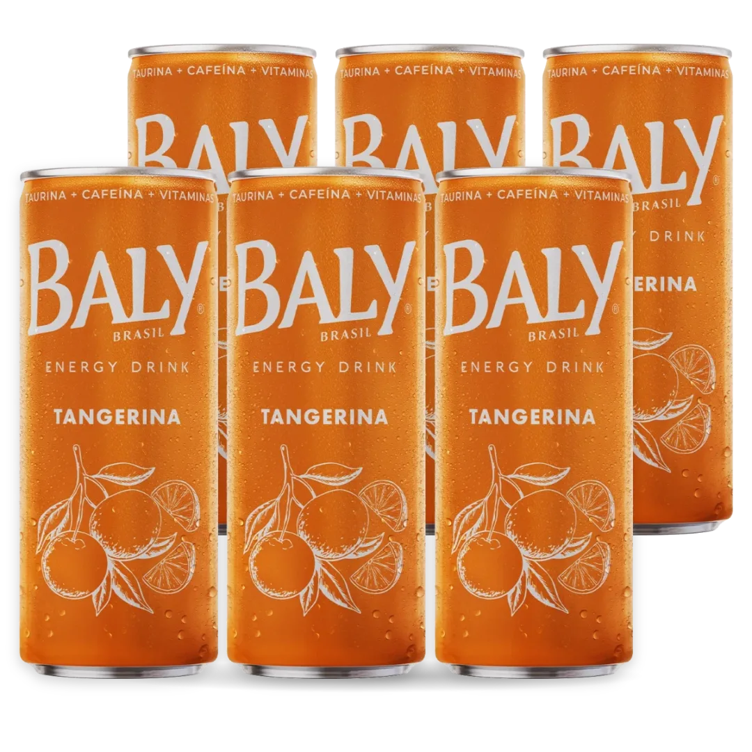 Pack com 6 latas de Baly Tangerina 250 ml