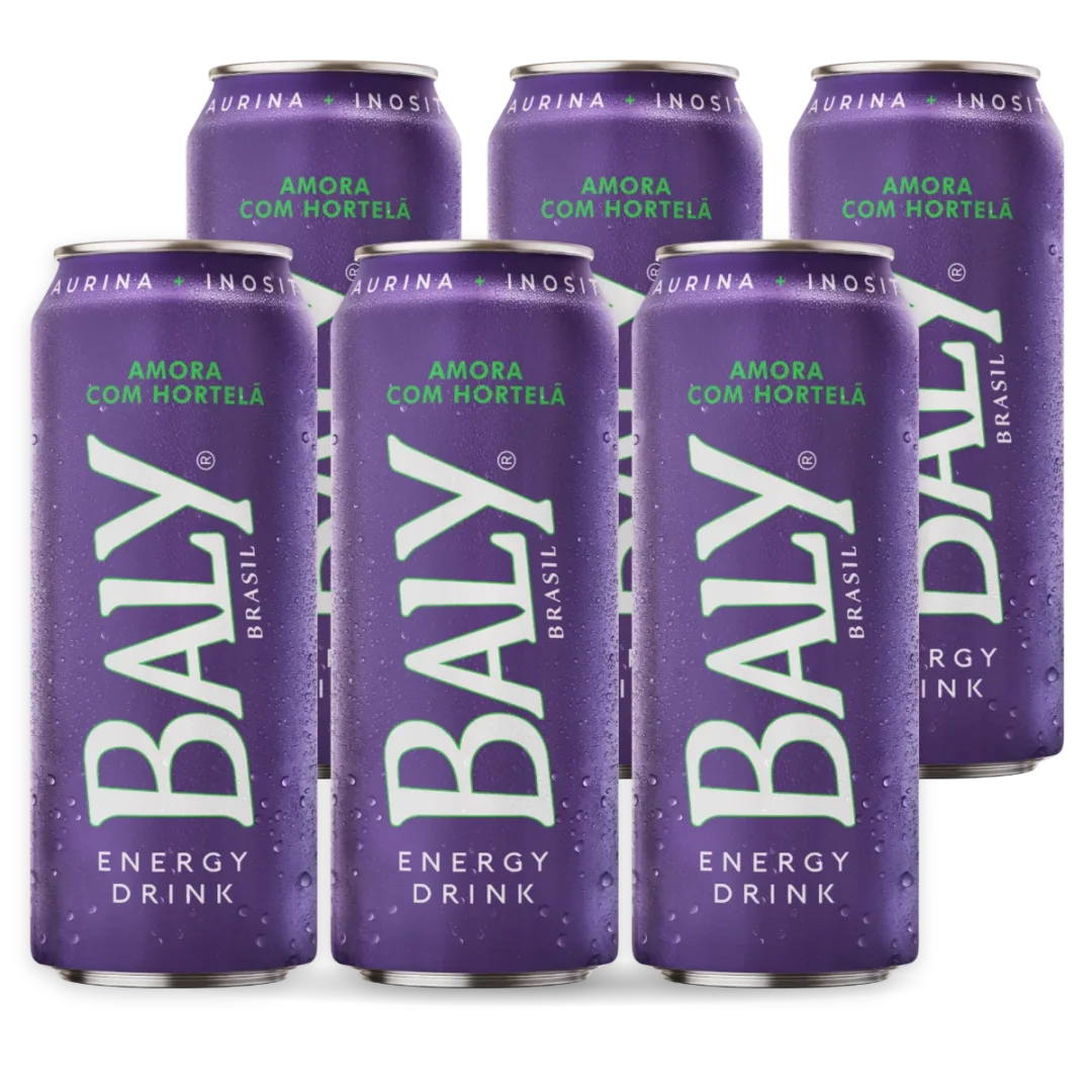 Pack com 6 latas de Baly Amora com Hortel� 473 ml