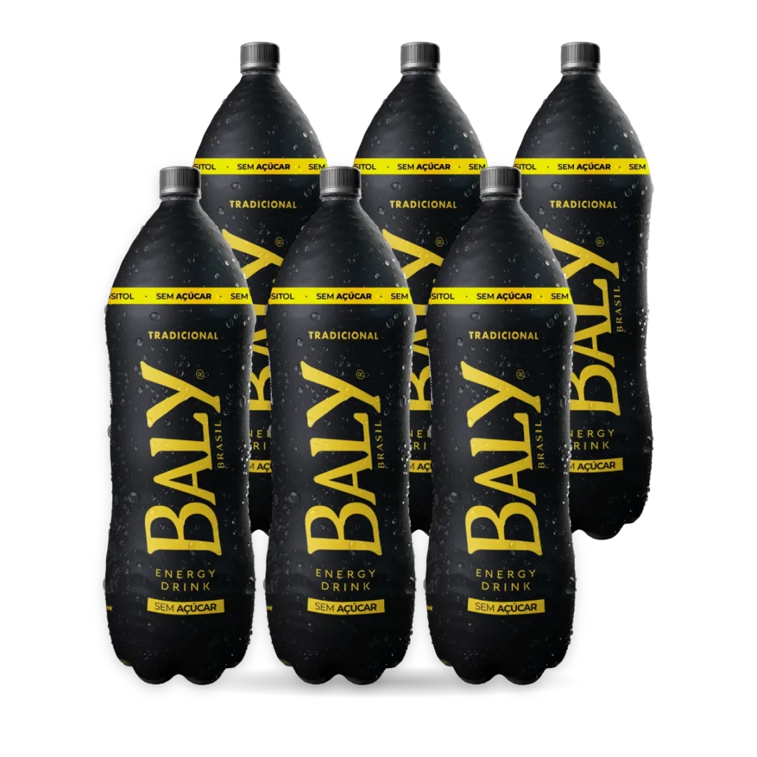 Pack com 6 garrafas de Baly Tradicional Zero 2 L
