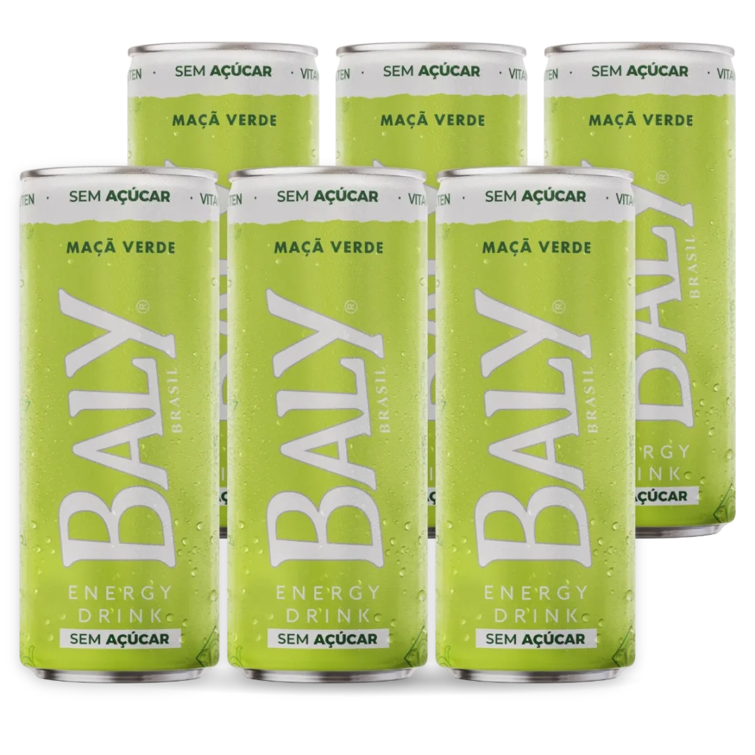 Pack com 6 latas de Baly Ma�� Verde Zero 250 ml