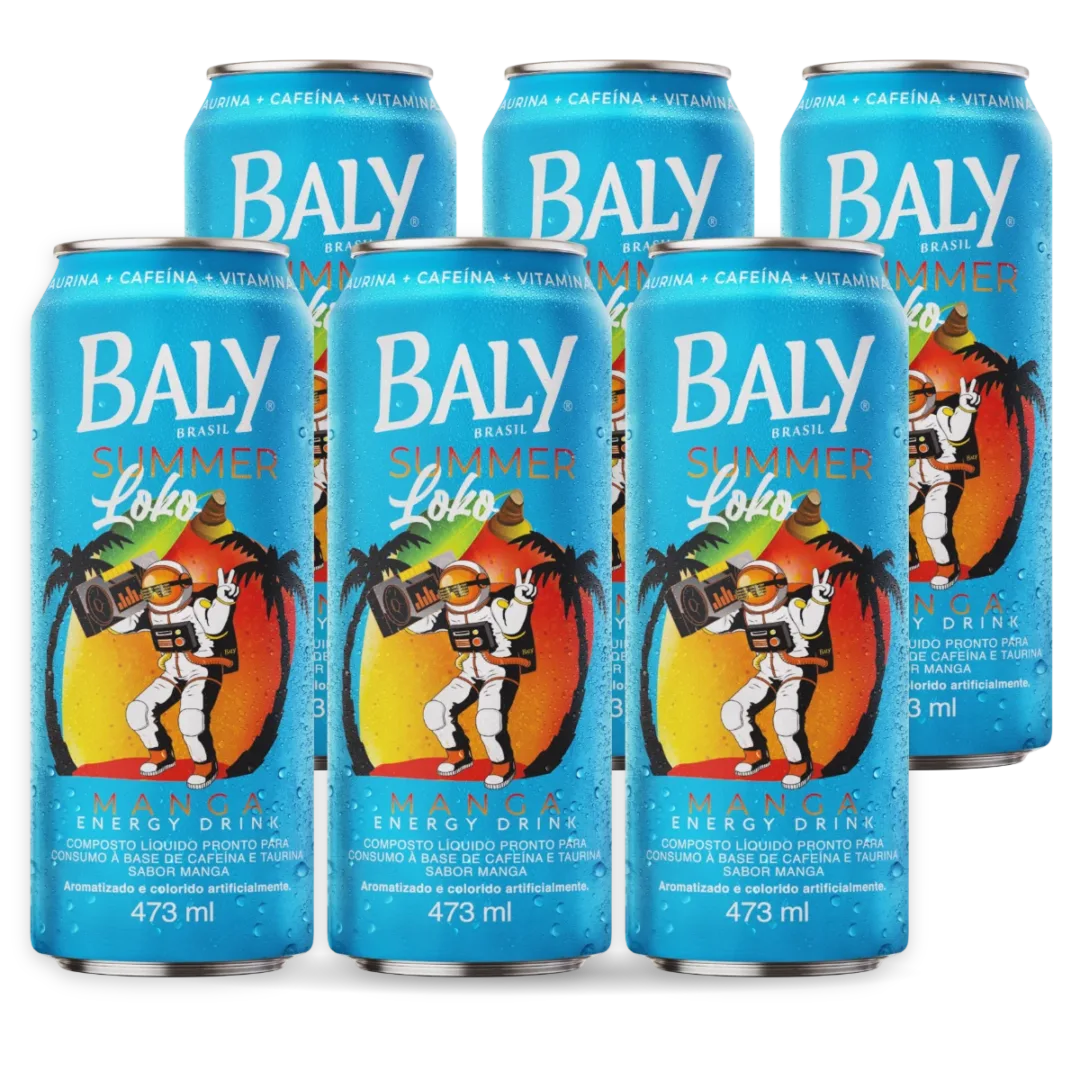 Pack com 6 latas de Baly Manga 473 ml