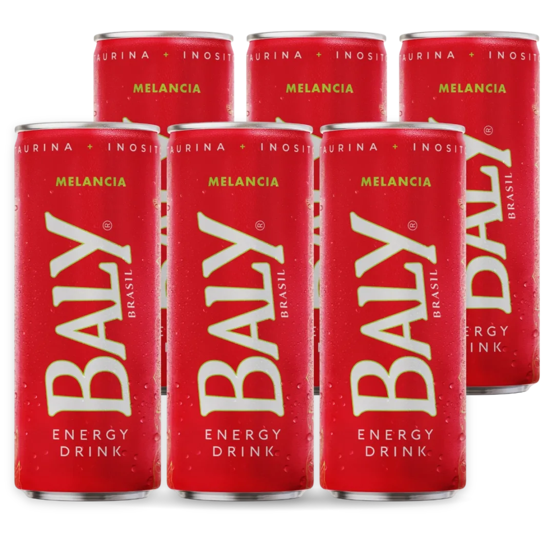 Pack com 6 latas de Baly Melancia 250 ml