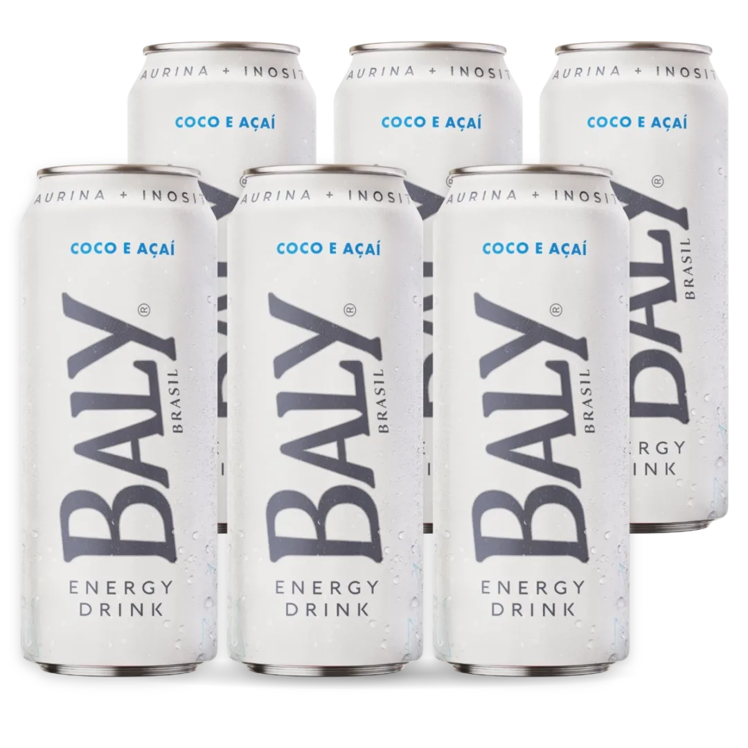 Pack com 6 latas de Baly Coco e A�a� 473 ml