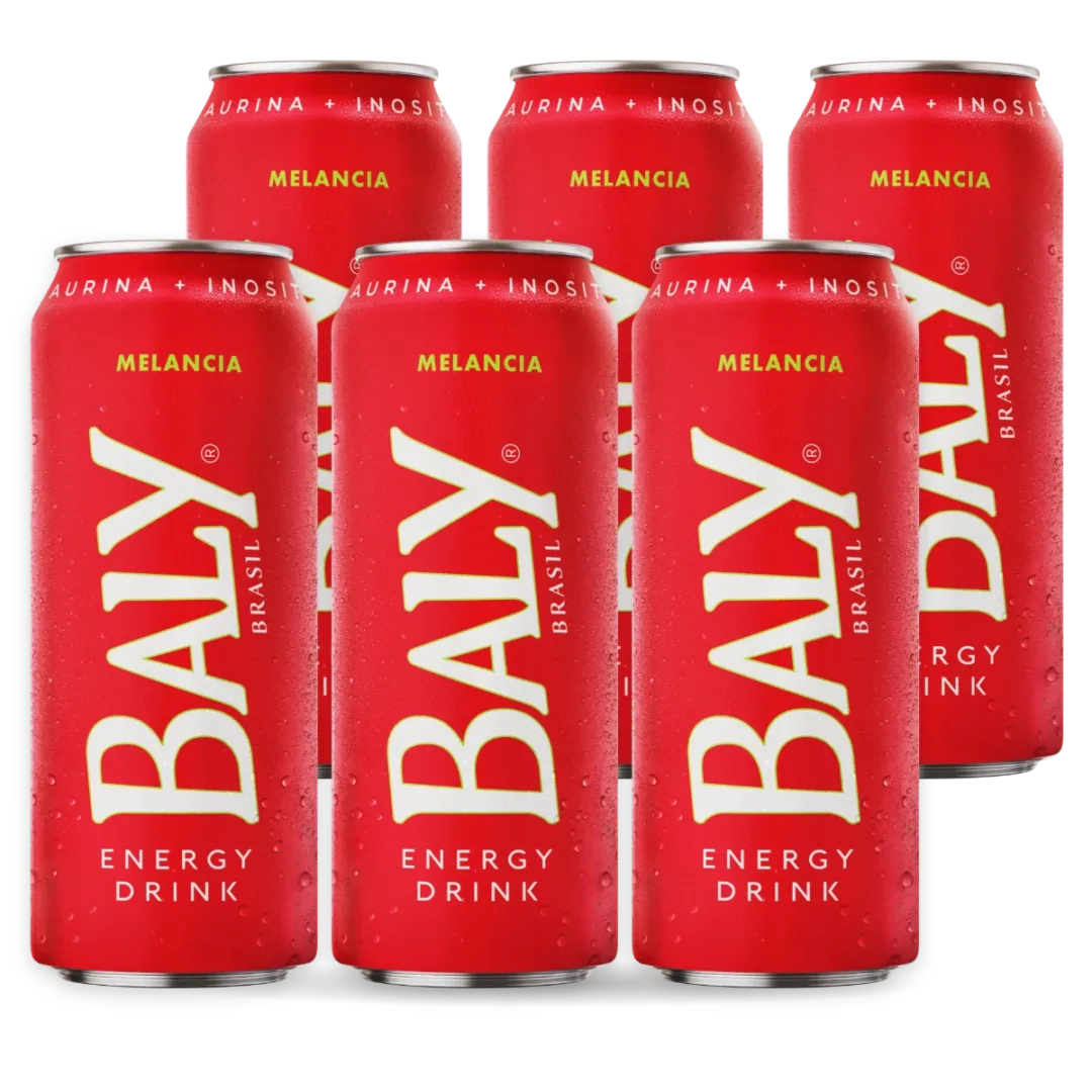 Pack com 6 latas de Baly Melancia 473 ml