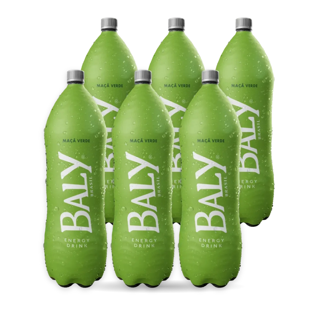 Pack com 6 garrafas de Baly Ma�� Verde 2 L