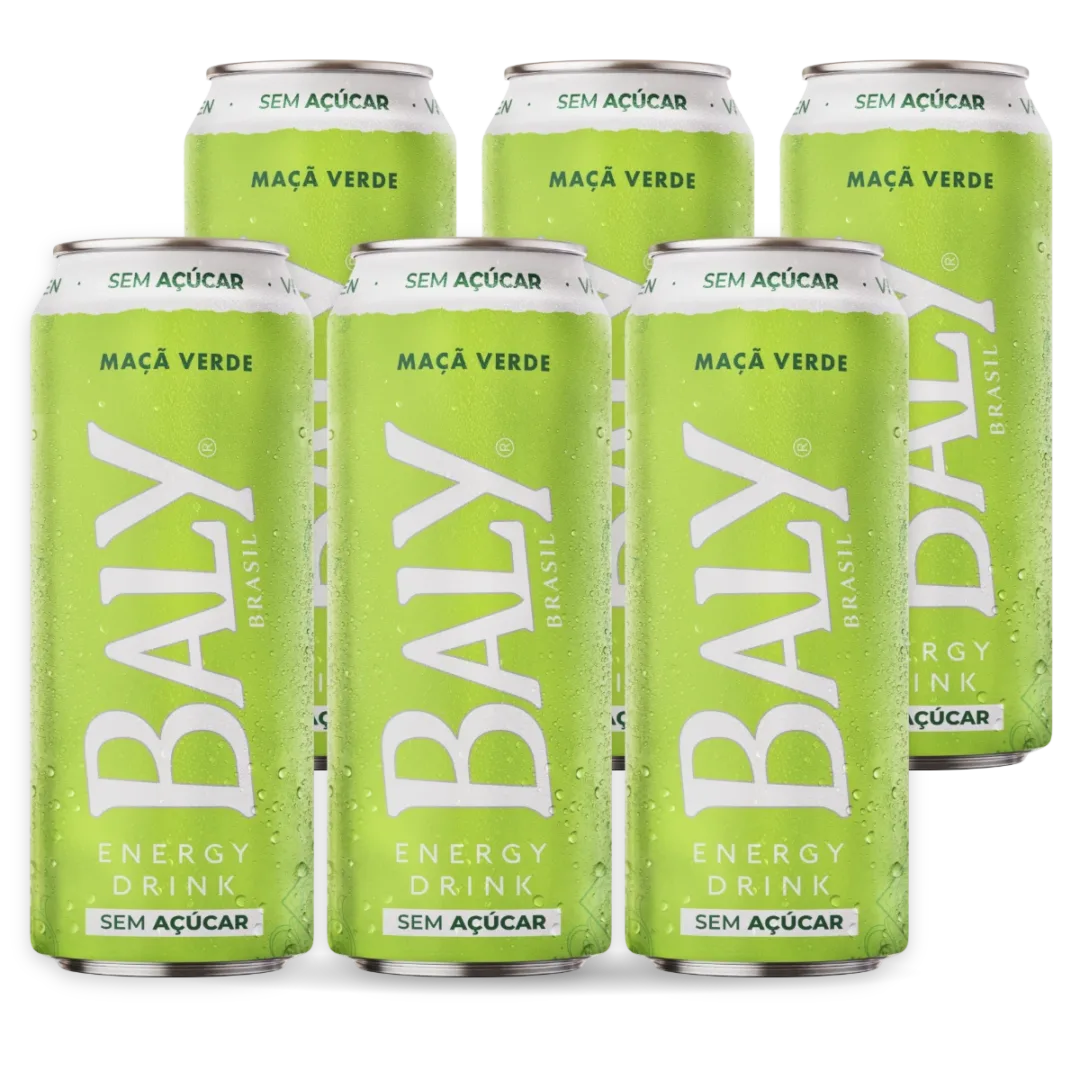 Pack com 6 latas de Baly Ma�� Verde Zero 473 ml