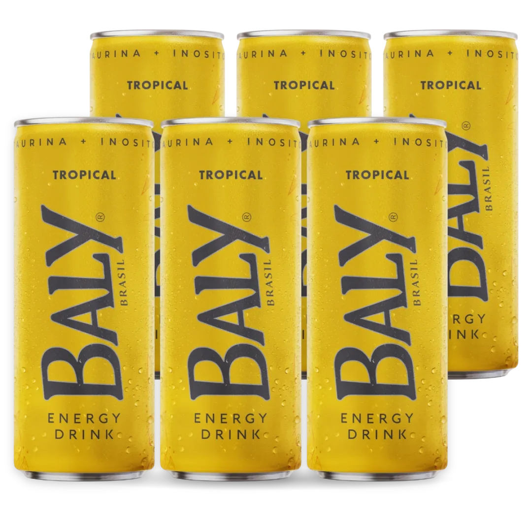 Pack com 6 latas de Baly Tropical 250 ml