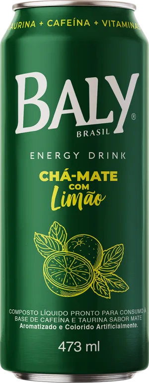 Baly Chá-Mate com Limão - 473 ml