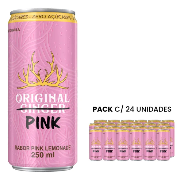 Refrigerante Original Pink Lemonade Sem Açúcar250ml 6 UM