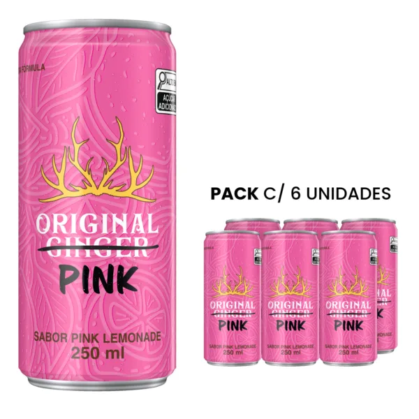 Refrigerante Original Pink Lemonade 250ml 6 UN