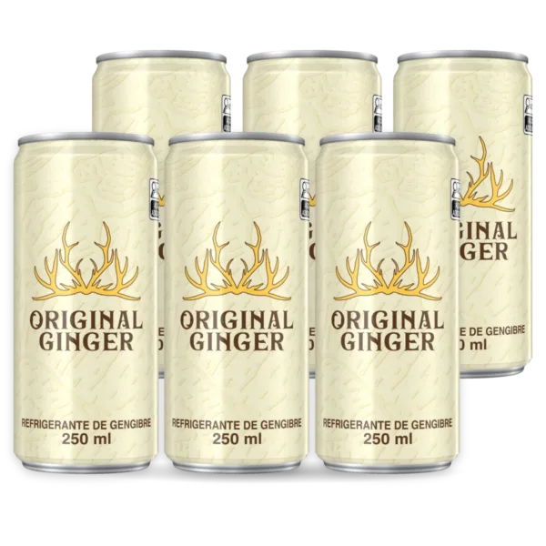Original Ginger pack com 6 latas de 250 ml