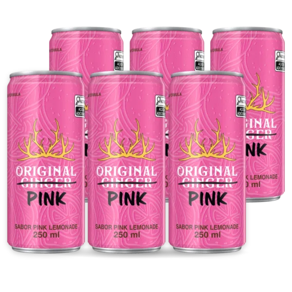 Original Pink Lemonade pack com 6 latas de 250 ml