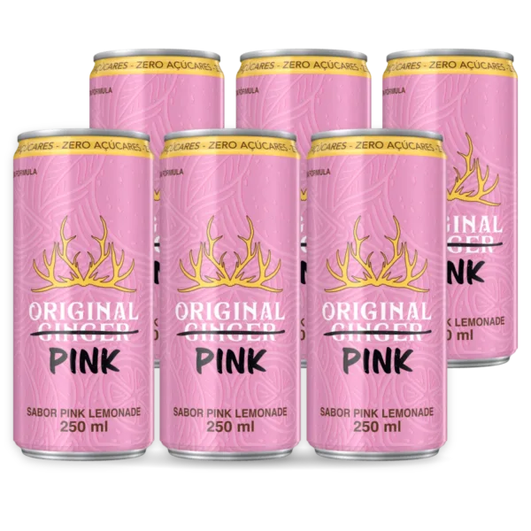 Original Pink Lemonade Zero pack com 6 latas de 250 ml