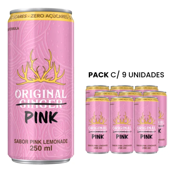 Refrigerante Original Pink Lemonade Sem Açúcar250ml 6 UM